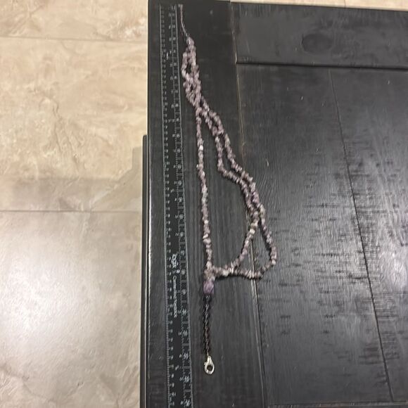 Vintage Native America Indian Jewelry Amethyst Chip Navajo Necklace Southwestern - Picture 6 of 8